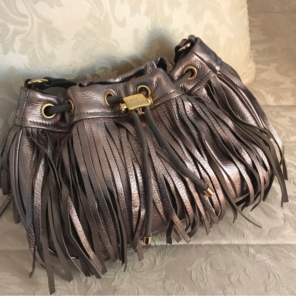 Aimee Kestenberg Pebble Leather Fringe Crossbody - Picture 4 of 8